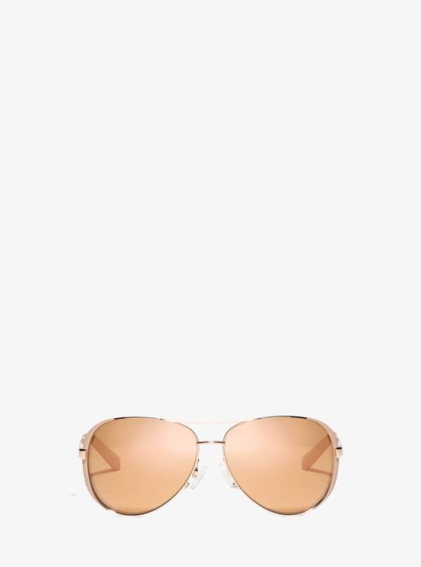 Damske Slnecne Okuliare Michael Kors Chelsea Ruzove Zlate - Doplnky Michael Kors Outlet | OARFX-3508